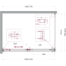 Душевой уголок BELBAGNO SOFT_CLOSE-1-AH-1-110/80-C-GM