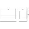 Тумба Bianco Opaco 90 см BELBAGNO REGINA REGINA-900-2C-SO-BO-P-BLUM