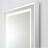 Зеркало BELBAGNO KRAFT SPC-KRAFT-900-800-LED-TCH-WARM в алюминиевой раме со встроенным светильником, 900x32x800 мм